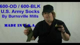 US Army Socks  Olive Drab and Black [upl. by Franky775]