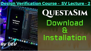 questasim tool or simulator installation for VLSI [upl. by Annoid648]