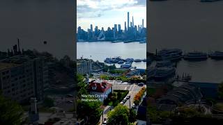 Views of New York City from Weehawken NJ newjersey newyork travel [upl. by Adnim210]