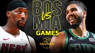 Boston Celtics vs Miami Heat Game 5 Full Highlights  2024 ECR1  FreeDawkins [upl. by Lednik]