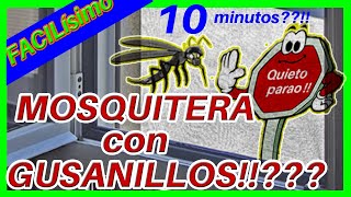 🙄 🚀Hacer MOSQUITERA para VENTANA ABATIBLE paso a paso ⏰️ RÁPIDO FÁCIL y BARATA👌👍 Nº006 [upl. by Zane857]