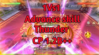 Mirage Perfect Skyline1vs1 cp12b Advance skill Thunder And Talent Max level [upl. by Attennek]