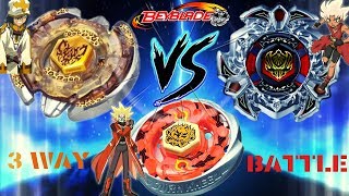 Variares vs Beat Lynx vs Burn Phoenix  Beyblade Metal Fight  King vs Johannes vs Ryo  ベイブレードメタル [upl. by Acherman]