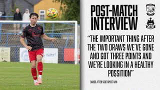 INTERVIEW  Babos Speaks After Brace at Southport [upl. by Hainahpez]