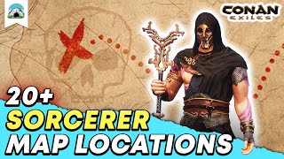 20 Sorcerer Locations Exiled Lands  Age of Sorcery Guide  Conan Exiles 30 [upl. by Lavinia507]