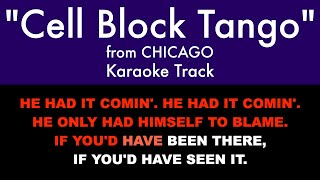 quotCell Block Tangoquot from Chicago  Karaoke Track with Lyrics on Screen [upl. by Lytle]