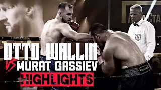 Otto Wallin vs Murat Gassiev  HIGHLIGHTS OttoWallin [upl. by Fabrin278]