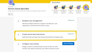 Create service level and actions  Service Cloud Specialist  Salesforce [upl. by Enatan]