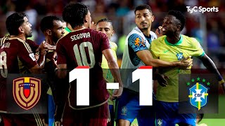 Venezuela 1  1 Brasil  Eliminatorias Sudamericanas al Mundial 2026  Fecha 11 [upl. by Baler]