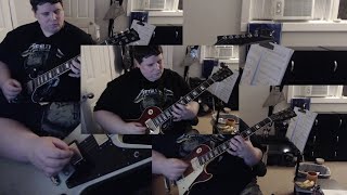 Metallica  Welcome Home Sanitarium Guitar Cover w Solos [upl. by Jenei226]