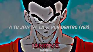 J Balvin Rosalía  Con altura Slowed  Letra canción completa Gohan vs Majin buu AMV [upl. by Eittah]