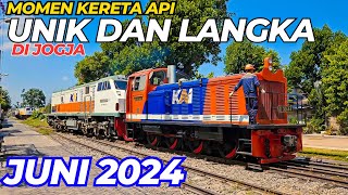 16 KERETA API UNIK DAN LANGKA DI JOGJA JUNI 2024 [upl. by Shull]