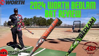 Hitting with 2024 Worth Bedlam  USSSA Slowpitch Bat Review [upl. by Sitoeht]