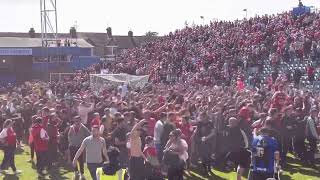 20220430 GillinghamRotherham 02 Pitch invasion [upl. by Belinda]