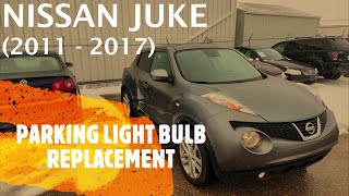 Nissan Juke  PARKING  MARKER LIGHT BULB REPLACEMENT  REMOVAL 2011  2016 [upl. by Kassel]