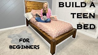 Building a Rustic Bed Frame Beginners Build [upl. by Fleeta]