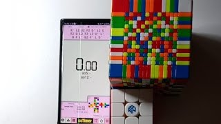 Solving the 15x15 rubiks cube for the third time and live gan 15 maglev session [upl. by Alyhc]