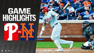 Phillies vs Mets Game Highlights 92124  MLB Highlights [upl. by Lou]