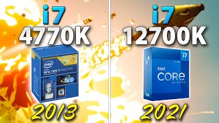 i74770K vs i712700K  8 Years Difference  1080p 4K [upl. by Stacee545]