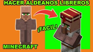 📚 COMO HACER ALDEANOS LIBREROS en MINECRAFT SURVIVAL FACIL y RAPIDO GUIA MINECRAFT ACTUALIZADA 📚 [upl. by Sinylg290]