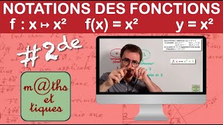 Comprendre les notations sur les fonctions f  x ↦ x²  fx  x²  y  x² [upl. by Pelagias]