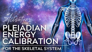 Pleiadian Energy Calibration  The Skeletal System  Light Language Meditation [upl. by Agiaf]