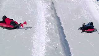 Snow tubing in Lake Tahoe  Abrahams [upl. by Eillah]