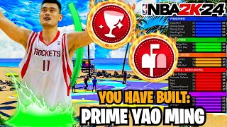 LEGEND 76quot YAO MING BUILD  99 BLOCK COMPLETELY BREAKS NBA 2K23 [upl. by Ycnaf]