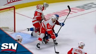 Avalanches Artturi Lehkonen Goal Stands Despite Challenge For Goaltender Interference [upl. by Dolorita326]