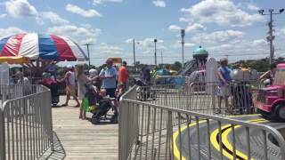 Riding the Train at Jenkinsons Boardwalk [upl. by Htebsil]