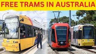 Free Tram Service in Adelaide city Australia  The MAGnificent Show [upl. by Pollak665]