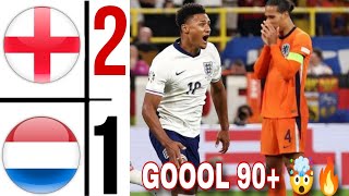 England vs Netherlands 21 EURO 2024 Semi Final  ollie watkins goal 🤯🔥 harry kane goal [upl. by Yeldar638]