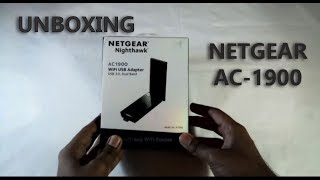 Netgear Nighthawk AC1900  High Speed Wifi Adapter  UNBOXING [upl. by Nyssa236]