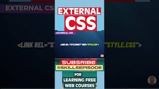 CSS External  What is an External CSS coding learnhtml5andcss3 webdevelopment programming [upl. by Ellinej]