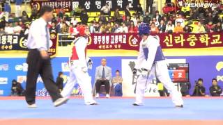 7th Korea Open Taekwondo Championships Semi Final Male Senior 1 54Kg Lizardo vs Park [upl. by Khoury657]