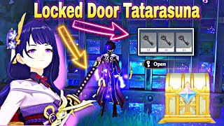 The Locked Door in Tatarasuna Locations of 3 Keys Luxurious Chest inazuma  Genshin Impact [upl. by Kale]