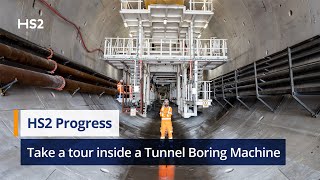 Take a tour inside an HS2 Tunnel Boring Machine [upl. by Lacsap]