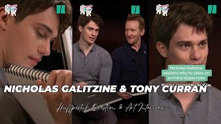 Nicholas Galitzine amp Tony Curran Question amp Art Interview with Huffpostuk Drawings Reveal at End [upl. by Becca627]