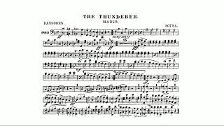 The Thunderer March  John Philip Sousa  Bassoon [upl. by Lihkin314]