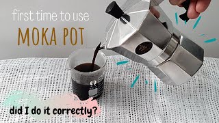 How to use Moka Pot for the very first time│Ching Ching 씨 Home Vlog [upl. by Honeyman]