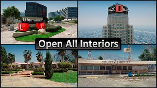 How to install Open All Interiors mod in GTA 5  How to enter the interior in GTA 5 [upl. by Memory819]