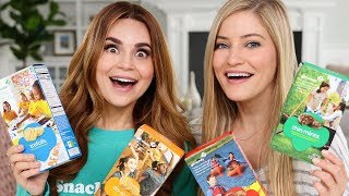 TRYING EVERY GIRL SCOUT COOKIE w iJustine [upl. by Alfons]