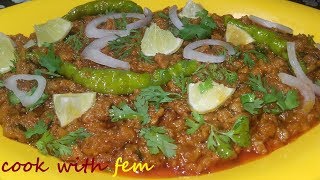 Hyderabadi Kheema Recipe  Hyderabadi Minced Meat Recipe [upl. by Kcub]