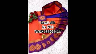 Sateen border Elampillai pattu semi silk of saree [upl. by Jeffry]