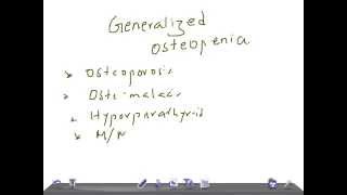 QUICK RADIOLOGY Causes of Generalized Osteopenia [upl. by Suanne]