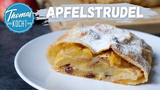 Apfelstrudel  nach original wiener Rezept  so einfach geht das [upl. by Wiburg533]