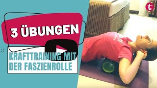 Bauch und Rückentraining mit Faszienrolle 3 Blackroll Übungen für Bauch und Rücken [upl. by Charie762]