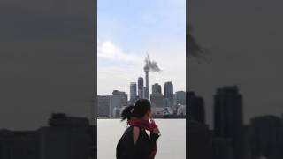 Meteor hits tower in Toronto 😱 almostfamous subscribe [upl. by Osithe]