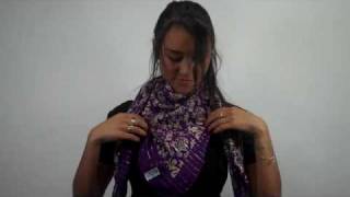 How to Tie a Scarf Muffler [upl. by Ardnazil551]