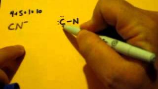 Lewis Dot Structure of CN Cyanide Ion [upl. by Nnylirehs]